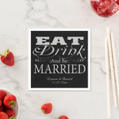 食べ飲み結婚した結婚る スタンダードカクテルナプキン (インサイチュ)