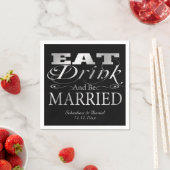 食べ飲み結婚した結婚る スタンダードカクテルナプキン (インサイチュ)