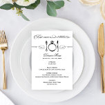 食べ飲み酒を飲み結婚したて食べ結婚る メニュー<br><div class="desc">食べドリンクとベー結婚したテーマのディナー結婚メニューカードを白黒の配色で。日付とメニュ結婚ーの用語詳細でパーソナライズ。</div>