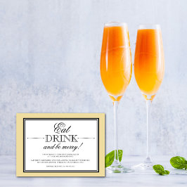 食べ飲み食いメリーパーティの招待状 招待状