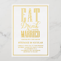 食べ飲み飲みタイポグラフィ結婚した結婚の