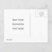 食べ飲み飲みデザイン結婚した インビテーションポストカード (裏面)