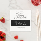 食べ飲み飲み結婚したて結婚紙 スタンダードカクテルナプキン (インサイチュ)