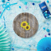 食べ飲み飲み結婚したて ペーパープレート (パーティー)