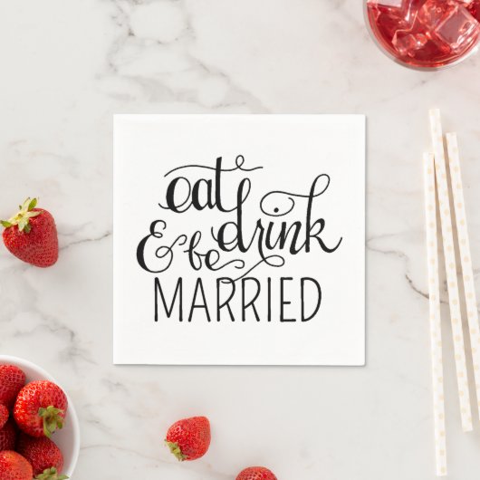 食べ飲み飲み結婚したとカクテル結婚ナプキンス スタンダードカクテルナプキン (インサイチュ)