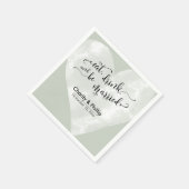 食べ飲み飲み結婚したと白いハート スタンダードカクテルナプキン (角)