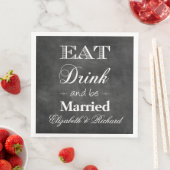 食べ飲み飲み結婚したとBeChalkboard結婚の (インサイチュ)