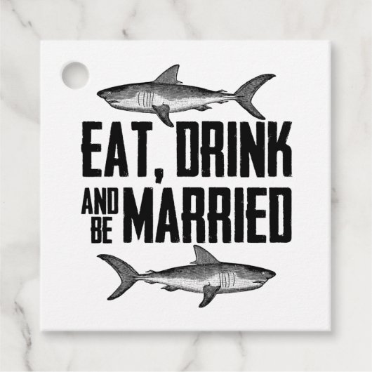 食べ飲み飲み結婚したヴィンテージ結婚ズ フェイバータグ (正面)