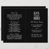 食べ飲み飲み結婚式 プログラム結婚した (正面/裏面)