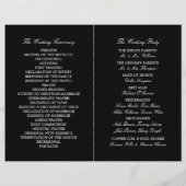 食べ飲み飲み結婚式 プログラム結婚した (裏面)