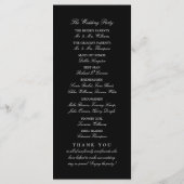 食べ飲み飲み結婚式 プログラム結婚した プログラム (裏面)