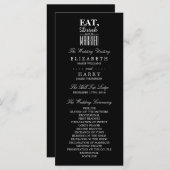 食べ飲み飲み結婚式 プログラム結婚した プログラム (正面/裏面)