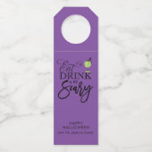 「食べ飲み、怖がる」ハローウィンパーティ ボトルネックタグ (正面)