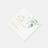 食べ飲む我々は金ゴールド結婚した結婚だ スタンダードカクテルナプキン (角)