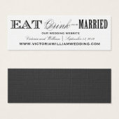 食べ飲む |の結婚WEBSITEカードスタイル2 (正面&裏面)