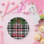 食べ飲めメリーてフェスティバルホリデイデザイン ペーパープレート (パーティー)