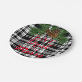 食べ飲めメリーてフェスティバルホリデイデザイン ペーパープレート (アングル)