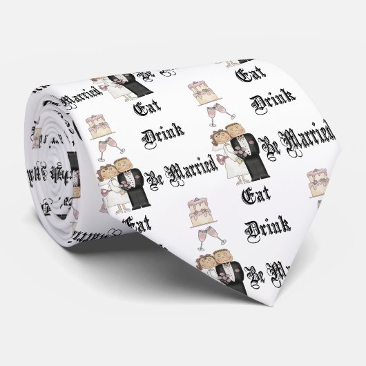 食べ飲め結婚した ネクタイ (ロール)