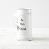 食べ飲め結婚した ビールジョッキ (正面左)