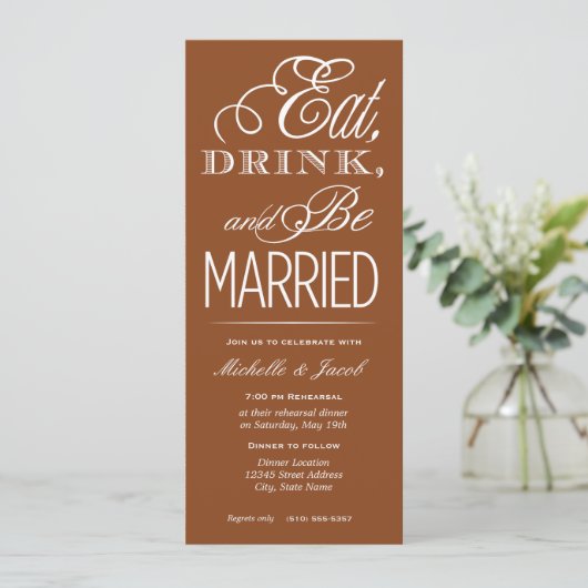 食べ飲め結婚した 招待状 (スタンド正面)