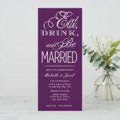 食べ飲め結婚した 招待状 (スタンド正面)