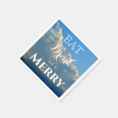 食べ飲んでメリー スタンダードカクテルナプキン (角)