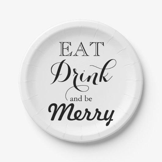 食べ飲んでメリー ペーパープレート (正面)