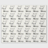 食べ飲んでメリー |水玉模様パターン ラッピングペーパー (フラット)