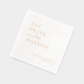 食べ飲んでリハ結婚したーサルディナ結婚ー 箔ナプキン (左)