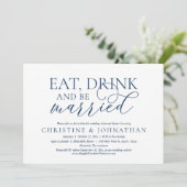 食べ飲んでリハ結婚した結婚ディナー 招待状 (スタンド正面)