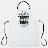 食べ飲んで怖い エプロン (正面)