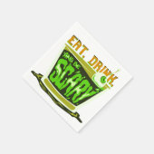 食べ飲んで怖い スタンダードカクテルナプキン (角)