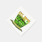 食べ飲んで怖い スタンダードカクテルナプキン (角)