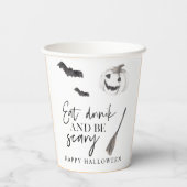 食べ飲んで怖い |ハッピーハローウィン 紙コップ (裏面)