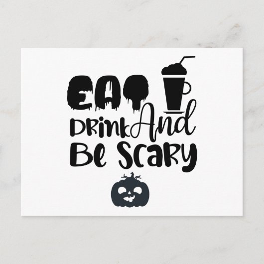 食べ飲んで怖い ポストカード (正面)