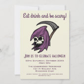 食べ飲んで怖い 招待状 (正面)