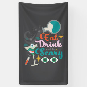 食べ飲んで怖がろうハロウィーン 横断幕