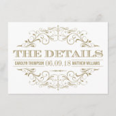 食べ飲んで結婚した金ゴールド結婚の詳細 エンクロージャーカード (裏面)