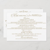 食べ飲んで結婚した金ゴールド結婚の詳細 エンクロージャーカード (正面/裏面)