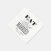 食べ飲んで結婚した スタンダードカクテルナプキン (角)