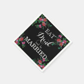 食べ飲んで結婚した スタンダードカクテルナプキン (角)