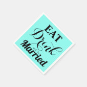 食べ飲んで結婚した スタンダードカクテルナプキン (角)