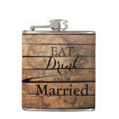 食べ飲んで結婚した フラスク (正面)
