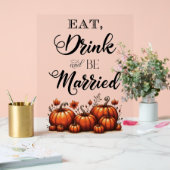 食べ飲んで食べ結婚したる結婚 アクリルサイン (ウェディング)
