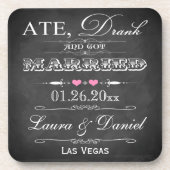 食べ飲結婚み得結婚したCoaster Set (6) コースター (正面)