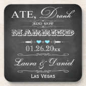 食べ飲結婚み得結婚したCoaster Set (6) コースター (正面)