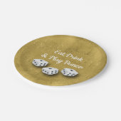 食べ飲飲みと遊金ゴールドサイコロバンコ ペーパープレート (アングル)