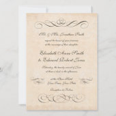 食べ飲飲み物とベ結婚したーヴィンテージスタイル結婚ズ 招待状 (裏面)