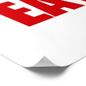 食べ!ジンジャーブレッドマン-オリジナルの色 ポスター (角)