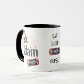 食べ、スリープ、ゲーム、繰り返し。マグ マグカップ (正面左)